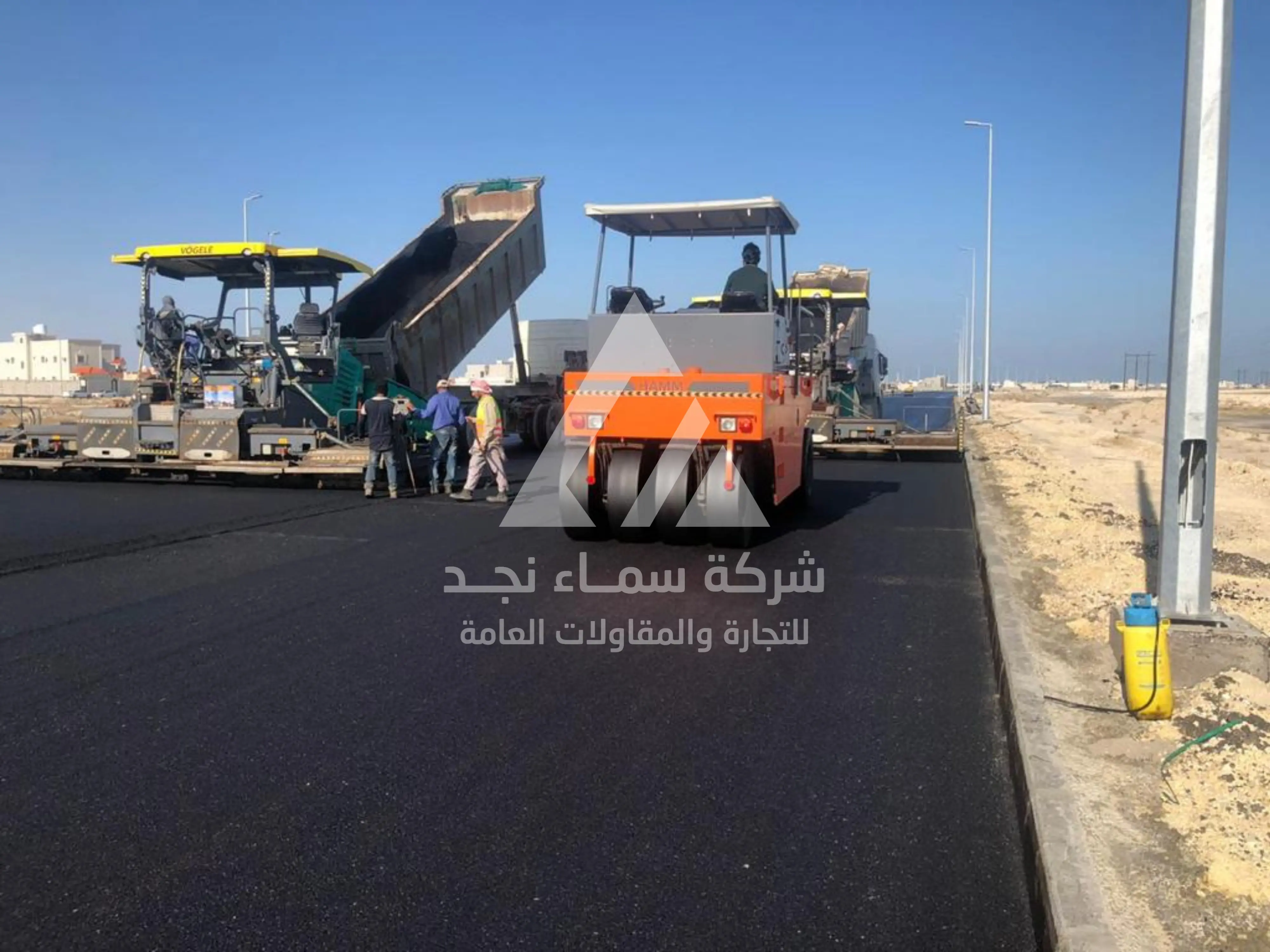 خدمات الأسفلت ورص الطرق